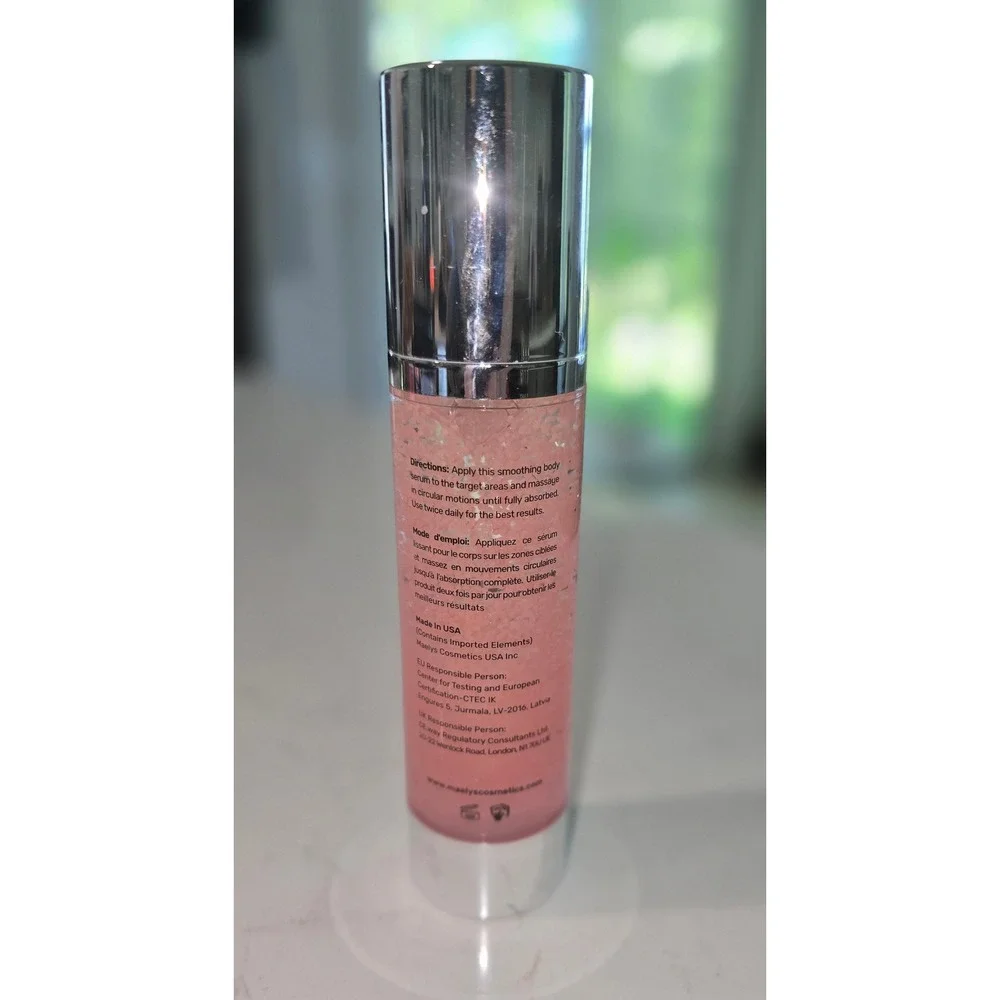 MAELYS B-GLOSSY Smoothing Body Serum 100ml 3.38 fl oz Pink Skin Care Glow